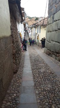 En gata från Incatiden i Cuzco